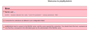 phpMyAdminError
